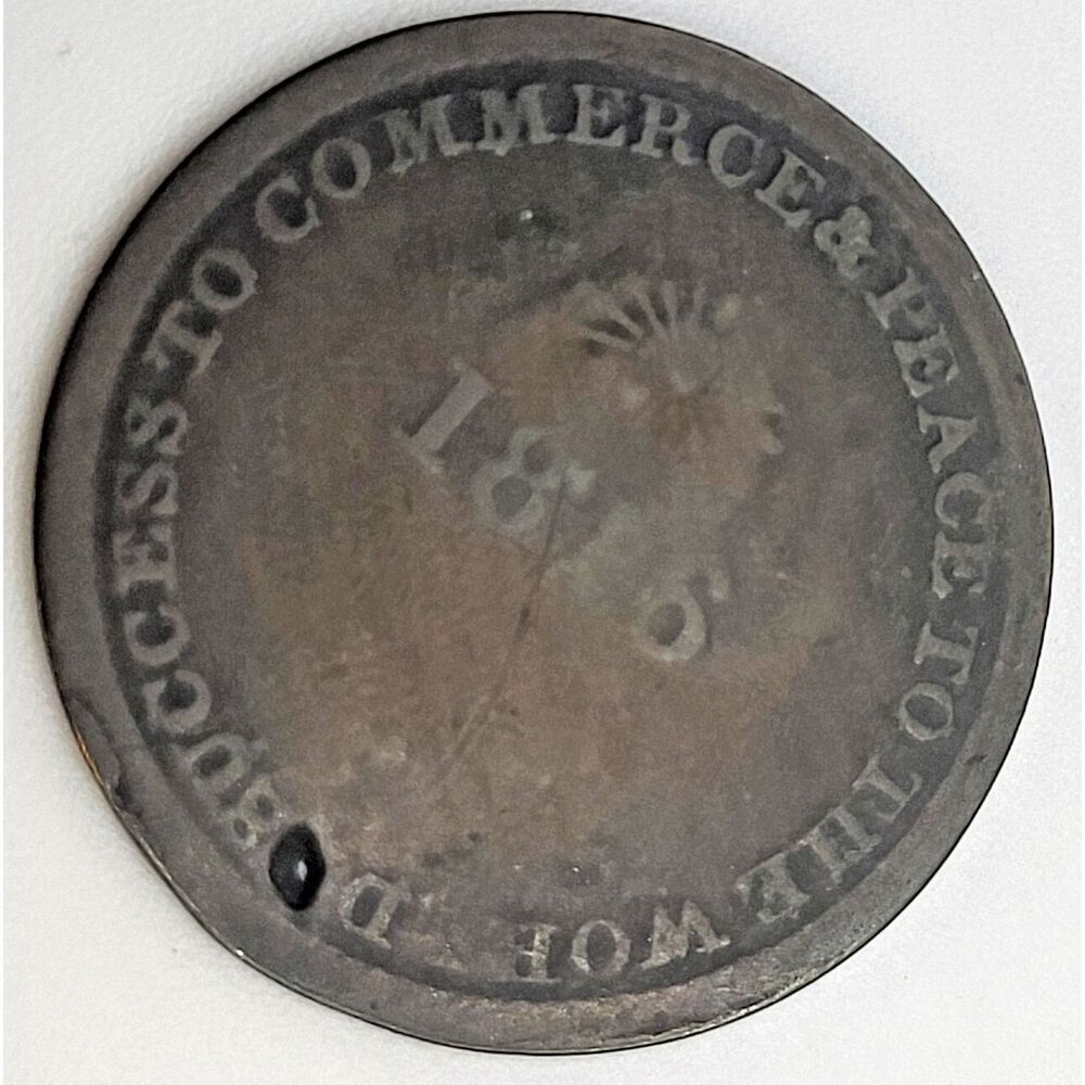 1816 "Sir Isaac Brock The Hero of Upper Canada" Token Coin